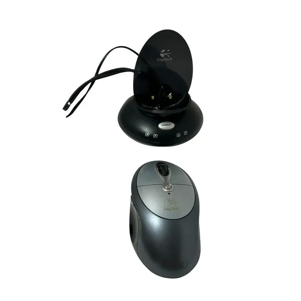 Logitech M-RAK89B Cordless Click Plus Optical Mouse w/Charger